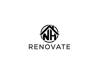 NH Renovate Real Estate & Mortgage Logo branding design graphic design illustration logo typography vector