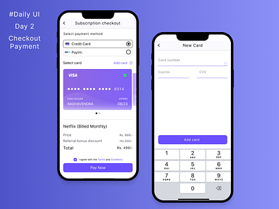 Checkout Payment 
Daily UI 002