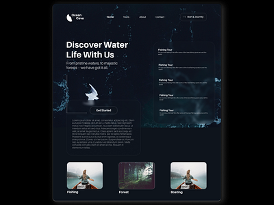 Ocean Cave Landing Page