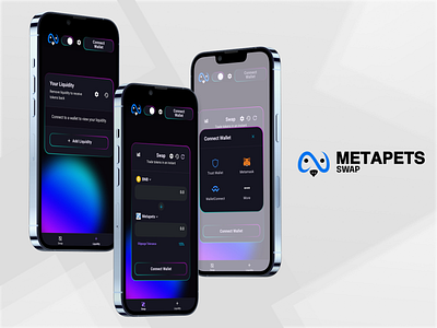 MetaPets Swap Design crypto exchange design metapets metapets swap swap design swap uiux ui ux