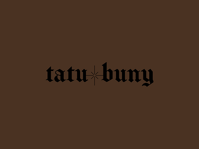 Tatu Buny Branding branding branding design identity identity design logo logotype logotype design tattoo tattoo artist type typography