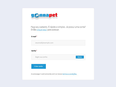 Gonnapet form Sign In form sign up ui ux