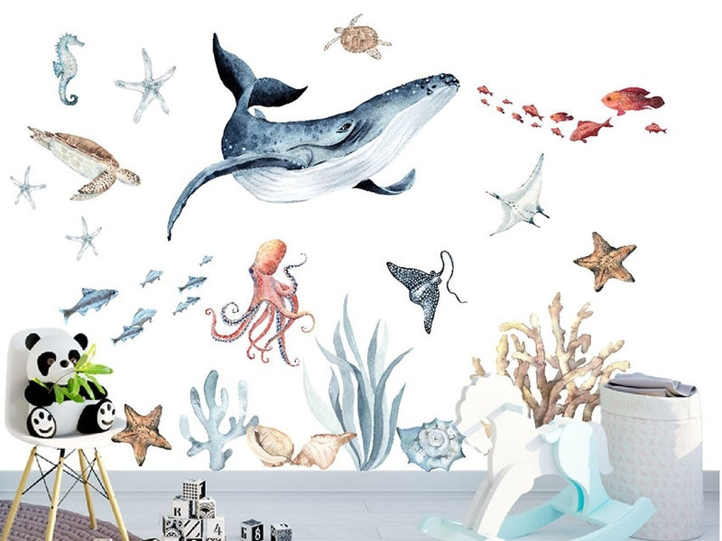Sea Ocean Creature Animals Wall Decal by HY wall Art Pty Ltd on Dribbble