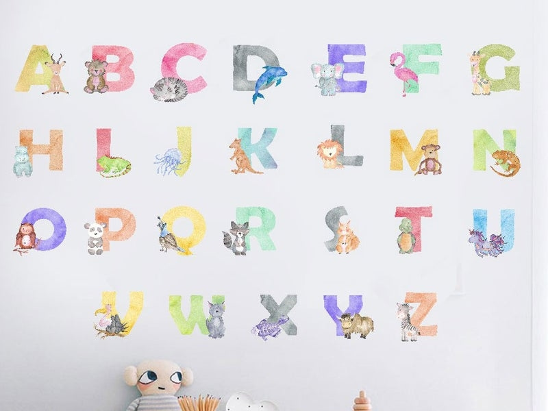 AZ Animal Alphabets Wall Decal by HY wall Art Pty Ltd on Dribbble