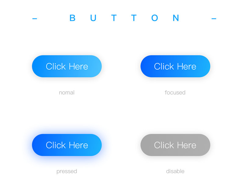 UI00-43-button by 不垢 on Dribbble