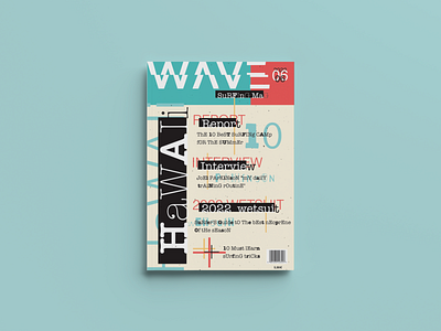 Magazine Cover/Typographic cover covertypographic magazinecover surf wave wavemagazine