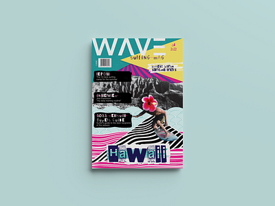 Magazine Cover/Illustrative covers digitalcollage graphic design magazinecover surf wave