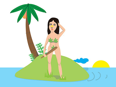 Island Woman illustration illustrations island woman