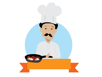Restaurant chef chef food illustrations man restaurant
