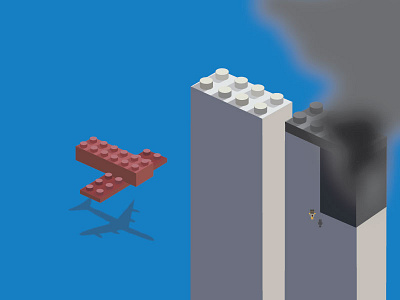 9/11 attacks 911 attacks illustration lego plane tower twins ui ux