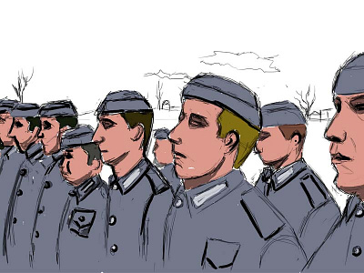 Soldiers illustration nazi soldiers ww2