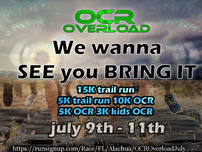 Facebook ad 5 for OCR Overload ad design logo