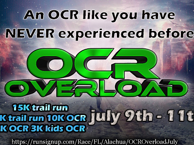 Facebook ad 7 for OCR Overload ad design logo