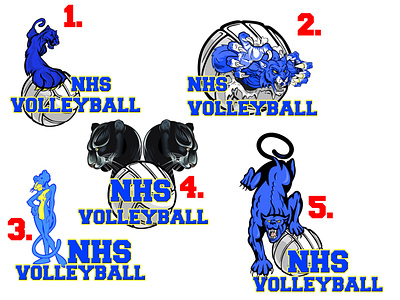 Highschool volleyball logo 1 design logo