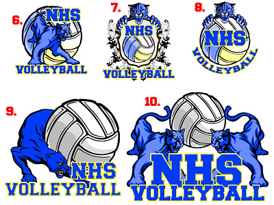 Highschool volley ball logo 2 design logo