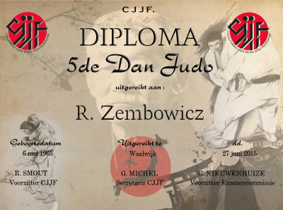 Judo diploma