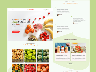 Fruitshack design figma graphic design ui ux web design web development