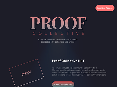 NFT Landing Page (Redesign)