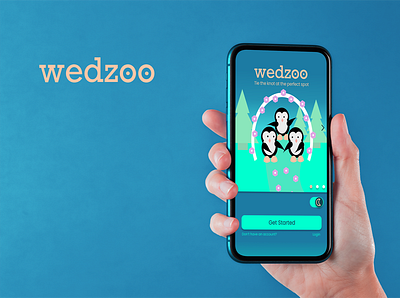 Wedzoo app branding design graphic design illustration typography ux