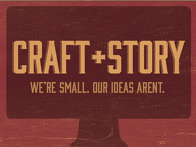 Craft+Story Banner bourbon