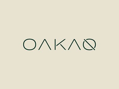 OAKAO - Logo Design branding fashion logo renewable wordmark