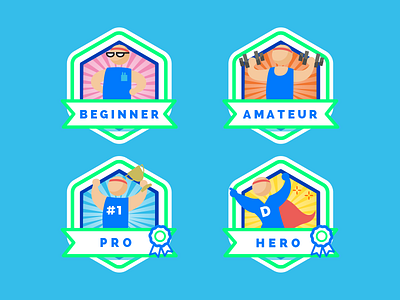 Sports icons set app badge design icon set sport vector