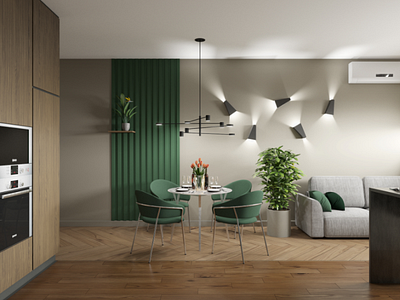 Unique lighting solution 3d 3d визуализация design бар гостинная дом квартира кухня освещение танхаус