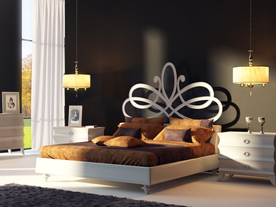 Bedroom 3d 3d визуализация design бар гостиница дом квартира спальня танхаус