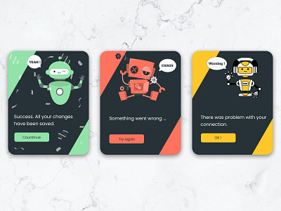 Daily UI Design - Day 11 - Flash Messages