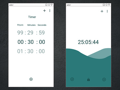 Daily UI Design - Day 14 - timer