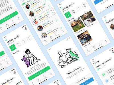 Pawdays - Pet boarding app cats design dogs mobile app pet boarding pet care pets ui ui design uiux ux