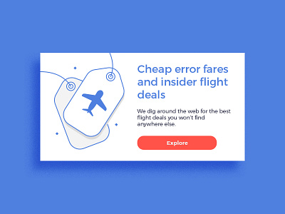 Simple Flying - Banner design aviation banner blog blue design flying illustration modern news red ui ux