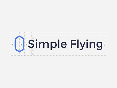 Simple Flying - Logo spacing aircraft aviation brand branding colour construction design flying identity logo planes spacing