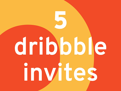 5 Dribbble Invitations bold colour draft dribbble dribbble best shot dribbble debut dribbble draft dribbble invite dribbble player invitation invite invites loud overpass players type