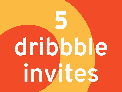 5 Dribbble Invitations