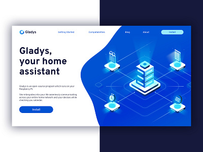 Gladys - Landing page