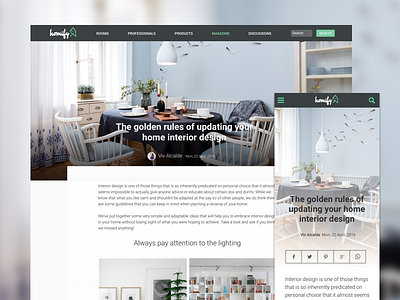 Magazine redesign article editorial ideabook magazine redesign responsive design ui web design