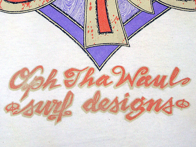 Oph Tha Waul typography handdrawn lettering