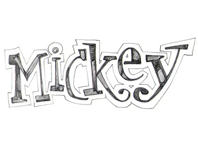 Mickey Lettering