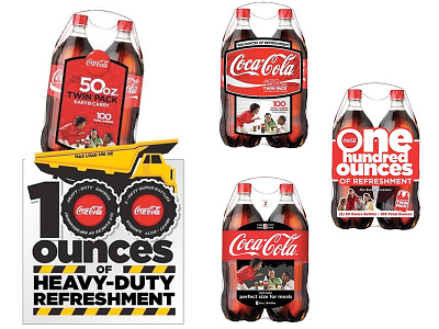 Packaging & POS for Coke's 100oz Pack