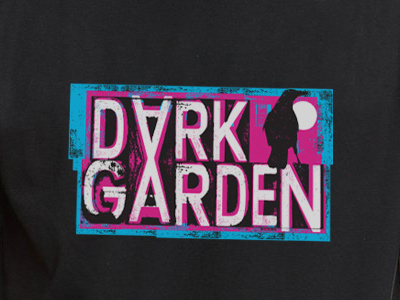 Dark Garden Branding apparel graphics. crow neon raven rook tee