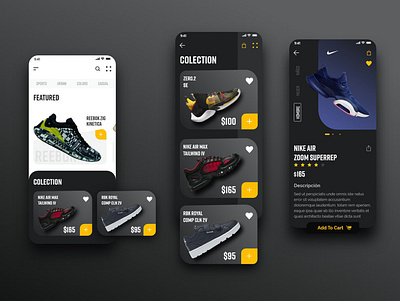 E commerce Shoes app ui