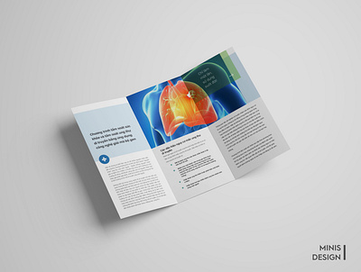 Medical Brochure design branding brochure design flat design graphic design leaflet medical minimalist trifold brochure