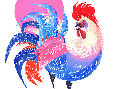 Happy Rooster Year! chineseartist chinesenewyear gongxifacai gunghayfatchoy lunarnewyear lunaryear rooster torontoillustrator yearoftherooster