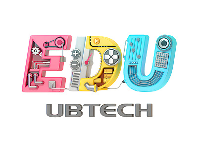 UBTECH_STEM Education_ App icon for 3D 3d app c4d education icon stem