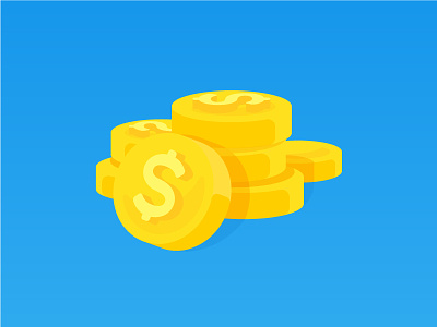 Gold coins for OnionMath coin colorful cute game gold icon onionmath yellow