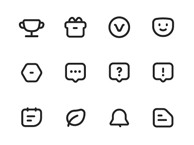 Icons set for OnionMath iOS app cute game icon line lovely mono onionmath