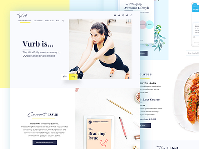 Vurb - Landing Page clean landing page minimalist ui ui design