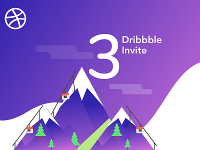 3 Dribbble Invites designers dribbble invite