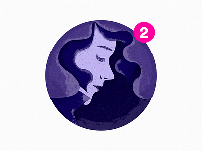2x Dribbble Invites clean daily challenge design draft drawing illustration purple share